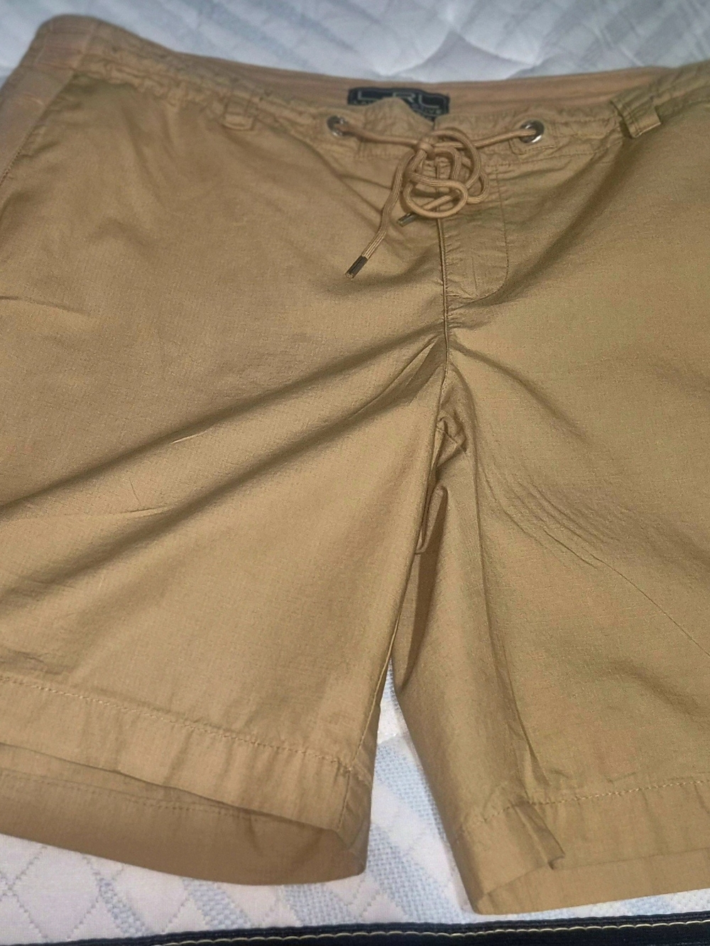 Ralph Lauren Khaki Drawstring Bermuda Shorts - Picture 6 of 8